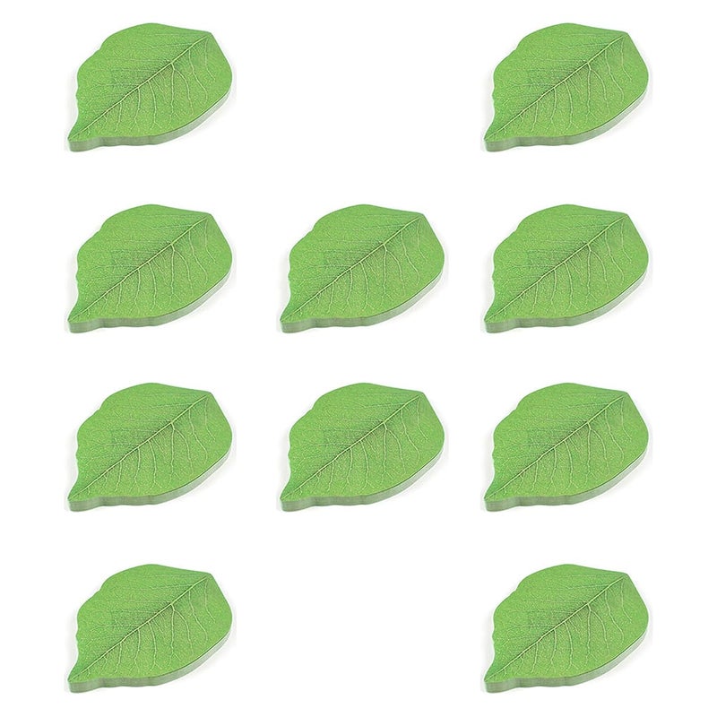 Orange Paper Sticky Tabs,Sticky Index Tabs for Annotating Books Page Markers for School/College/Office. Easy to Remove and Write .50 Sheets per Pack (Leaf Style (Pack of 10)) - Image 1