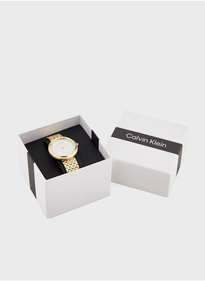 CALVIN KLEIN Twisted Bezel Analog Watch