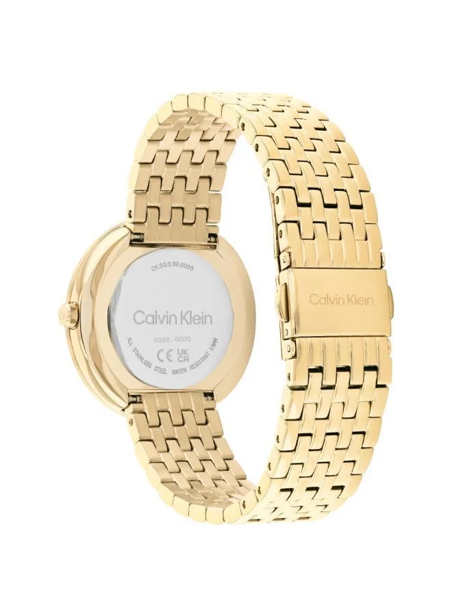 كالفن كلاين ساعة انالوج بحزام من الستيل