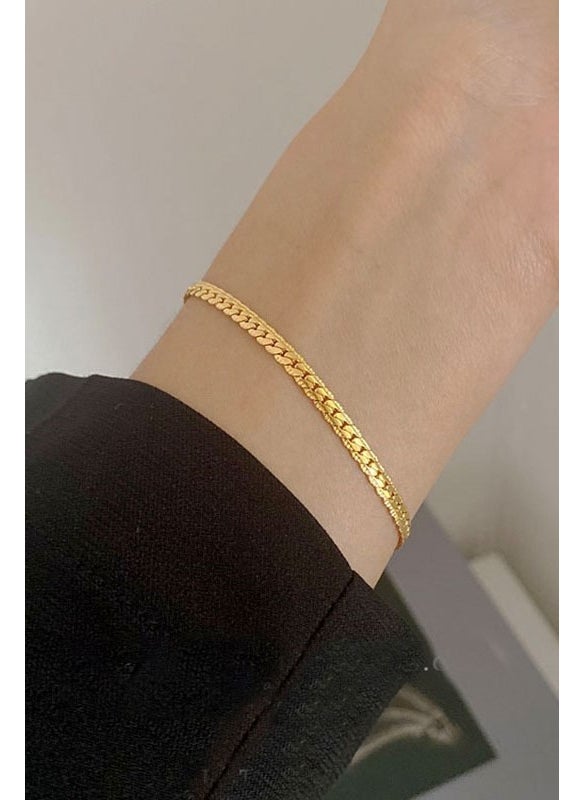 Takı Dükkanı Jewelry Store Crush Straw Flat Snake Yellow Men's Steel Bracelet Tag SCB19  - Image 5