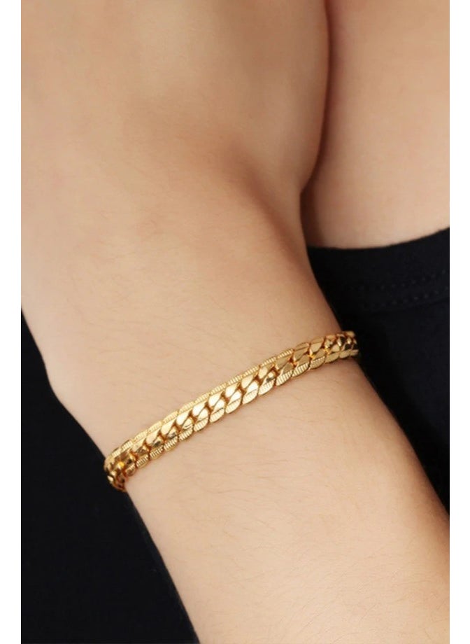 Takı Dükkanı Jewelry Store Crush Straw Flat Snake Yellow Men's Steel Bracelet Tag SCB19  - Image 4