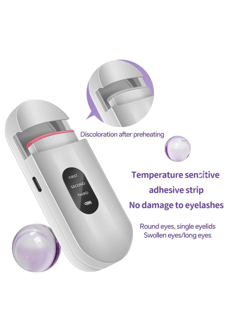 general Heated Eyelash Curler, Rechargeable Electric Eyelash Curler with LED Display, 3-Level Adjustable Temperature Professional Electric Eyelash Curlers for Stunning Lashes Long Lasting - Image 3