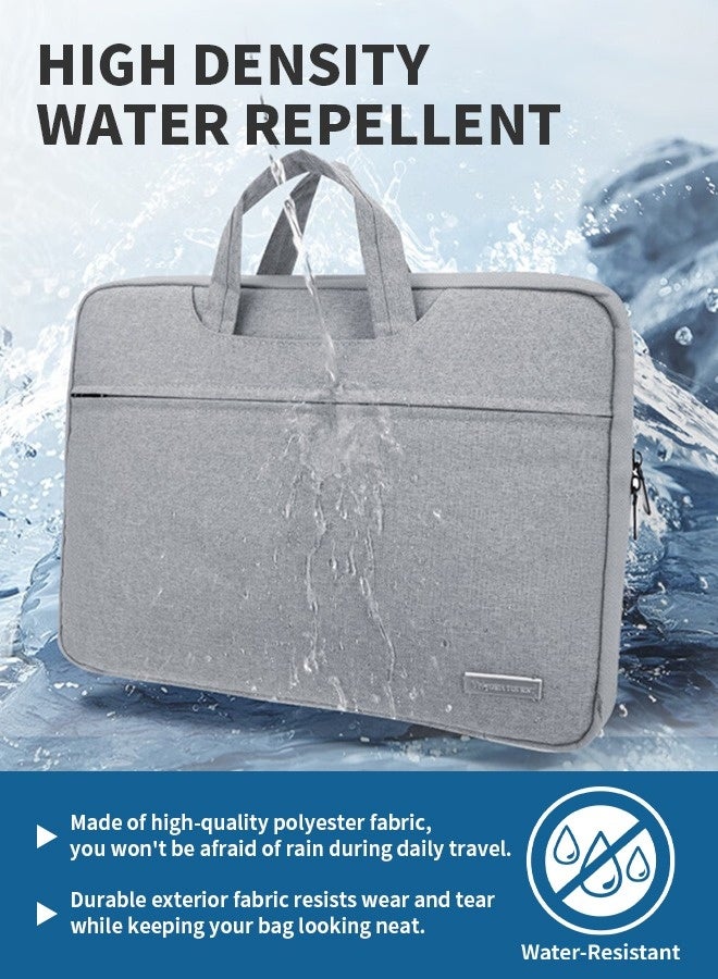 Stylish 13.3/15.6 Inch Laptop Bag, 180° Full Opening, Waterproof Design & Partition Storage, Portable Laptop Sleeve Case for Work & Travel  - Image 5