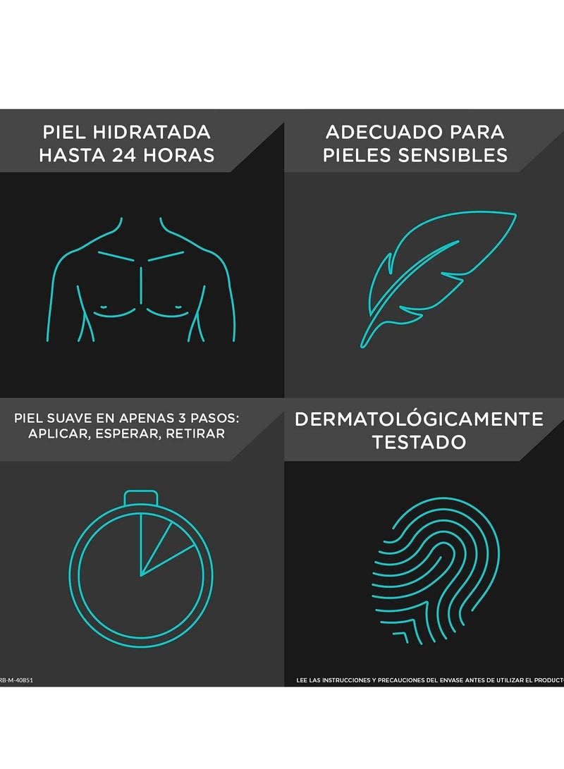 كريم فيت لإزالة الشعر للرجال للظهر والذراعين والساقين، للبشرة الحساسة، 200 مل - Image 4