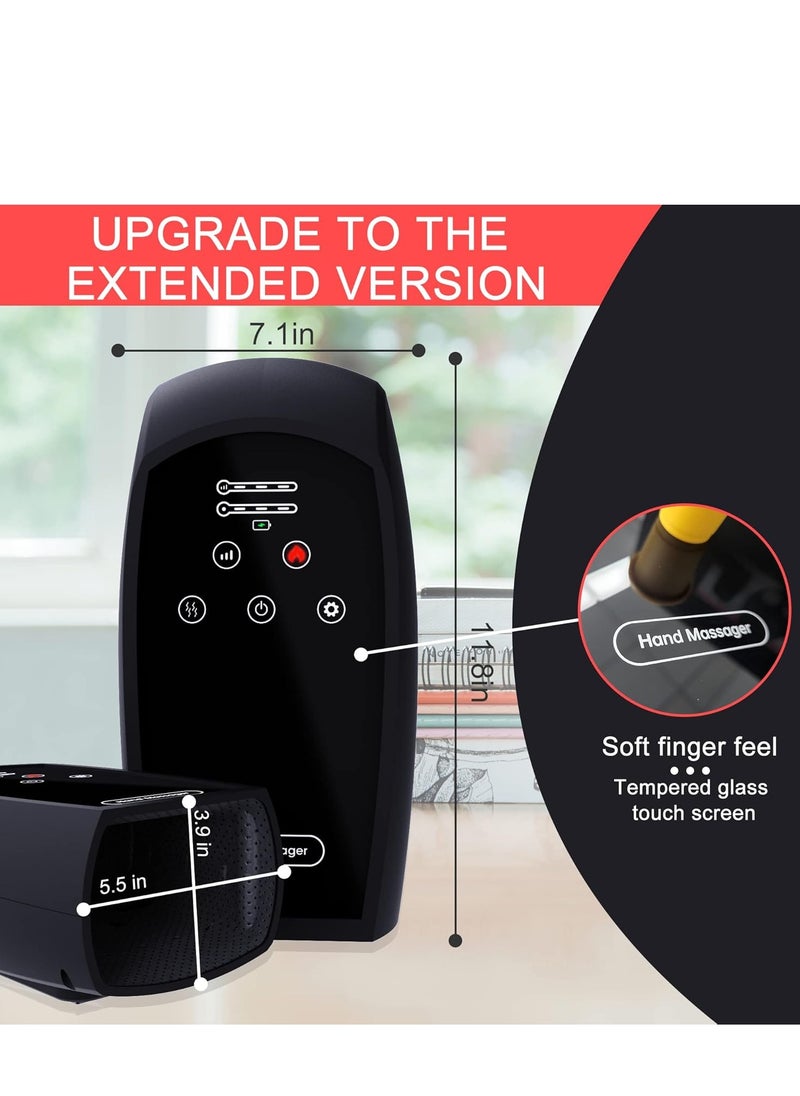 Generic hand massager with heat, gifts for mum, dad, gifts for teenage girls trendy stuff  black  - Image 4