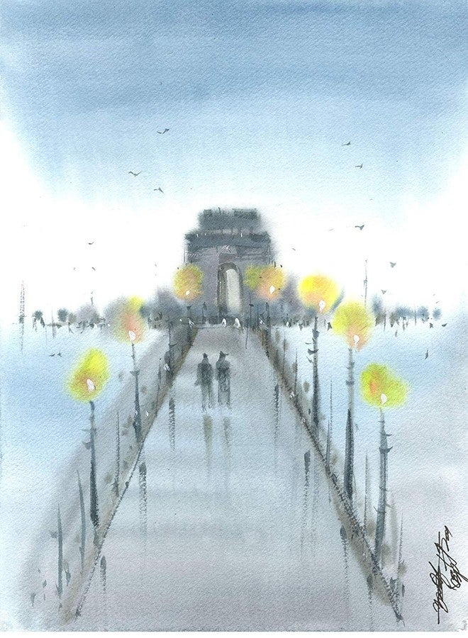 Campap ARTO Wire-O Watercolour book 100% Cellulose Cold Pressed Paper - 300 gsm - A4 size (12 sheets) - Image 4