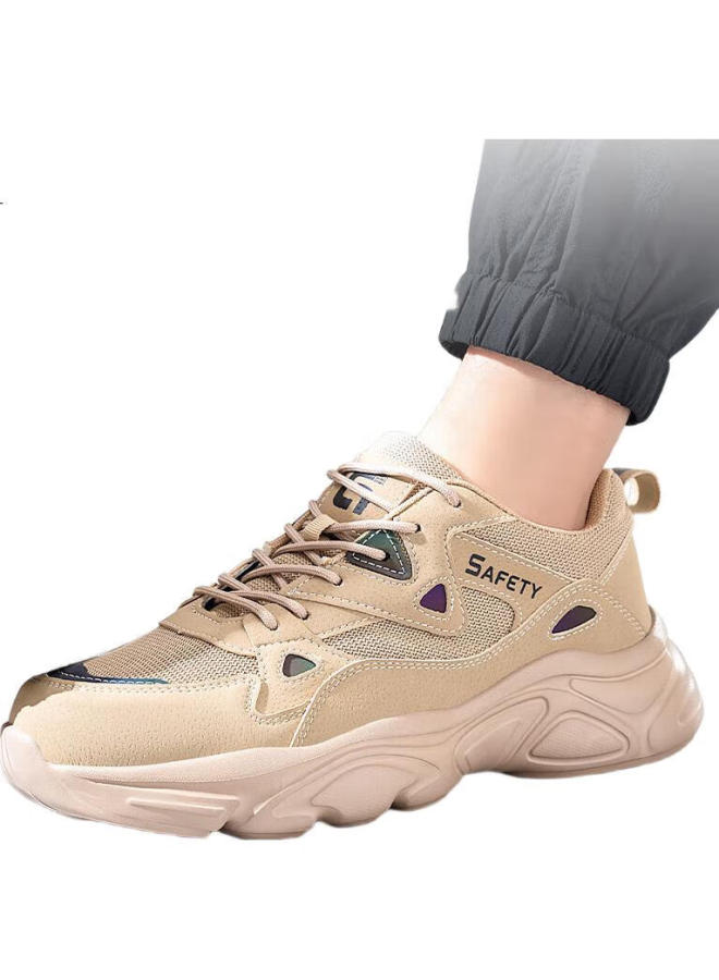 WELDON Shield Men'S Summer Breathable Anti-Smashing Steel Toe Anti-Stab Lightweight Soft Bottom Work Safety Shoes F123 44 - Image 2