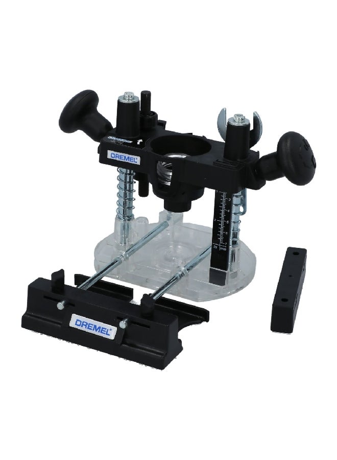 DREMEL Transparent Base Immersion Handle Router Attachment Black and Clear 23.5 X 15 X 15 cm JE2 615 033 5JA - Image 1