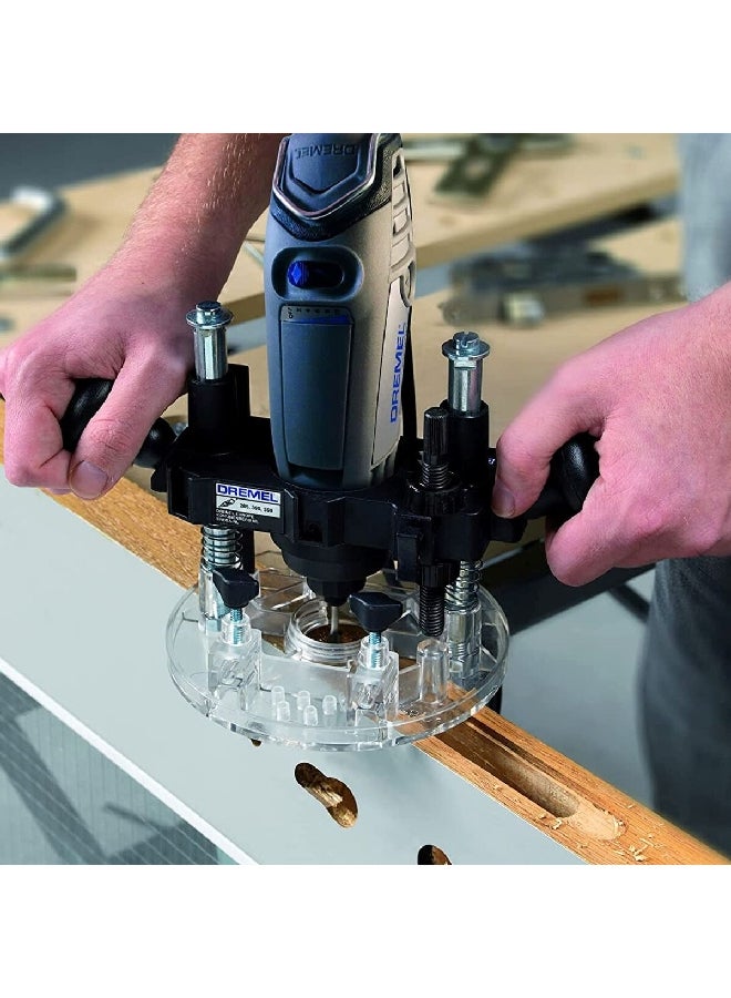 DREMEL Transparent Base Immersion Handle Router Attachment Black and Clear 23.5 X 15 X 15 cm JE2 615 033 5JA - Image 4