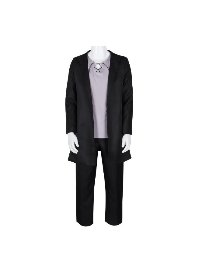 NIBEMINENT هجوم العمالقة - سترة طويلة سوداء لإيرين لعيد الهالوين، زي أنمي - Image 1