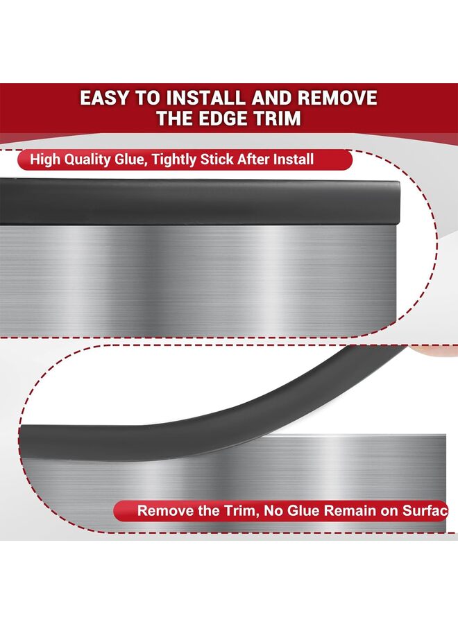 Rubber Edge Trim, Self-Adhesive Rubber Edge Trim, Edge Protector for Sheet Metal, EPDM Material(6M) - Image 3