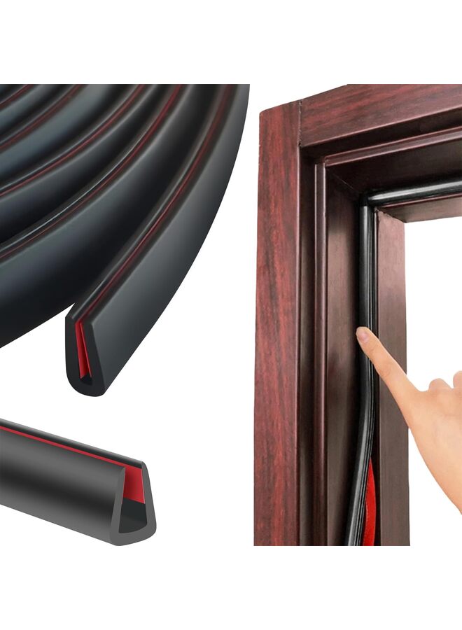 Rubber Edge Trim, Self-Adhesive Rubber Edge Trim, Edge Protector for Sheet Metal, EPDM Material(6M) - Image 1