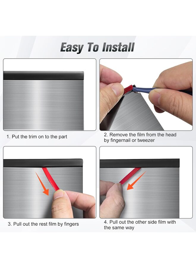 Rubber Edge Trim, Self-Adhesive Rubber Edge Trim, Edge Protector for Sheet Metal, EPDM Material(6M) - Image 5