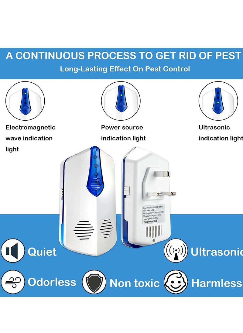 Y&D - Ultrasonic Pest Control Repeller - Powerful Mouse Repellent Wide Frequency Range Device Plug-in Insect Rat Deterrent Sound, Spider, Mosquitoes, Cockroach, Ants - Image 1