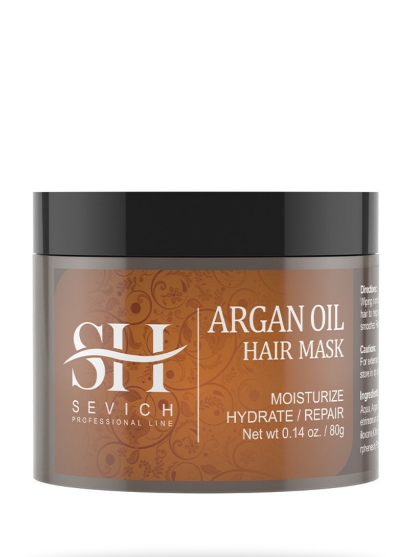 Sevich 80g Argan Oil Hair Mask Hydrate Moisturize and Repair Damaged Hair Argan Oil Hair Mask Color Treated Natural Hair Repair Hair Mask Keratin Hair and Scalp Treatment Deep Hair Care Mask - Image 1