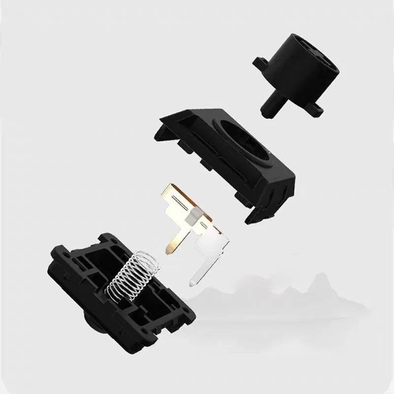 Kailh Elements Series Low Profile Mechanical Keyboard Switches, Full Pom, Hide Mountain, Black Cloud, White Rain, for Gaming - Image 2
