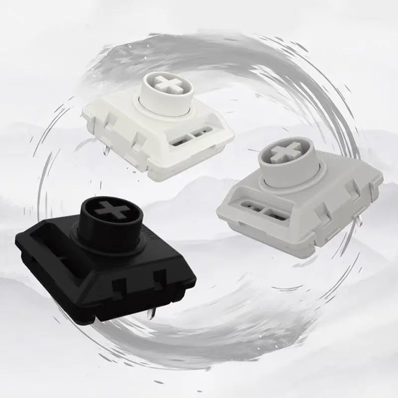 Kailh Elements Series Low Profile Mechanical Keyboard Switches, Full Pom, Hide Mountain, Black Cloud, White Rain, for Gaming - Image 3