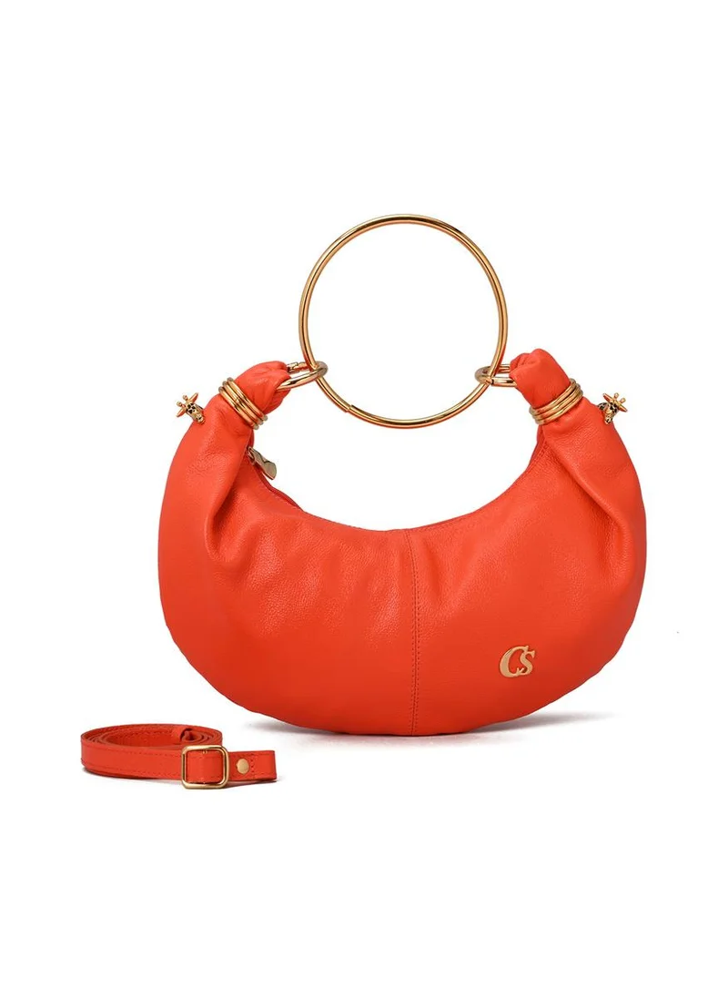 Carmen Steffens Orange Coral Bracelet Bag