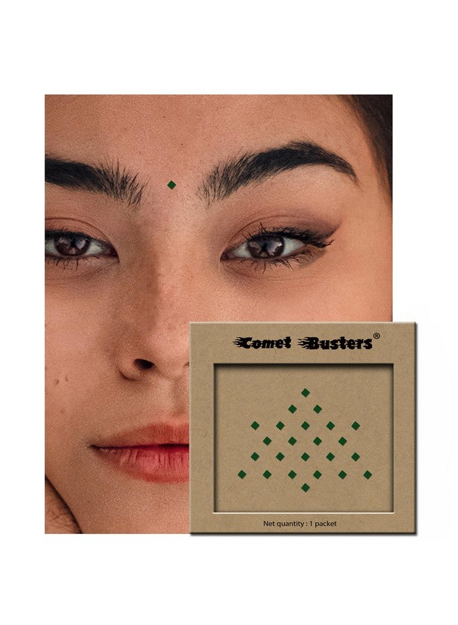 Comet Busters Green Square Bindis (4mm) (BIN1203) - Image 2