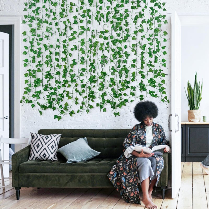 Freyalife Fake Vines for Room Decor(36Pack252Ft) Aesthetic Artificial Plant Ivy Leaves Hanging Greenery Garlands for Home Bedroom Wall Wedding Christmas Party Office patio Indoor, Outdoor Garden Decor - Image 4