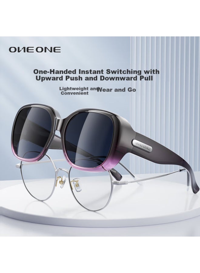 One&one Polarized Sungl For Nearsighted Women, Nearsighted Sungl For Men, Anti-glare Driving Gl With Prescription Lenses, Back-to Sungl - Image 2