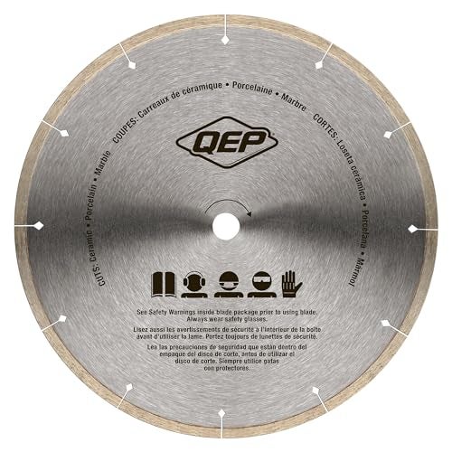 QEP 10" Black Widow Premium-Grade, Thin Rim Diamond Blade for Wet Cutting of Porcelain, Ceramic, Granite and Marble Tile - Image 4