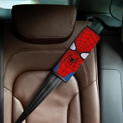 YR Seat Belt Cover for Kids, Soft Comfort Seat Belt Cushion for Children, Cute Cartoon Pattern Car Seat Belt Pads Cover for Girls and Boys, 1 Pack (Cartoon Spider) - Image 3