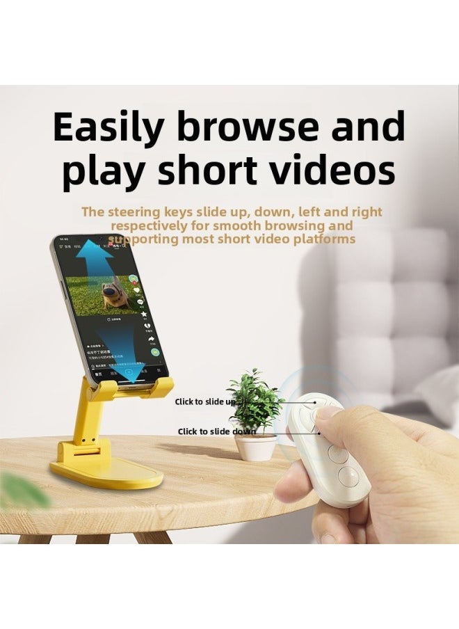 Multi-function Bluetooth Mobile Phone Remote Control Shooting Photo Brush TikTok Kuaishou Novel Flip Charging Lazy Artifact-Color:Pink