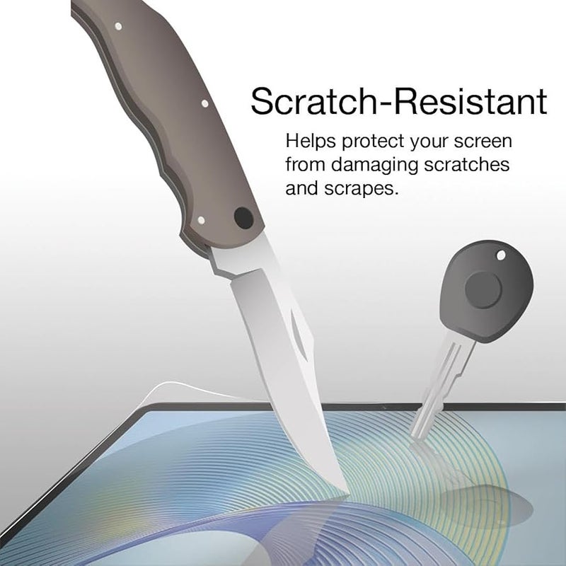 BoxWave Screen Protector Compatible with Omron Evolv BP7000 - ClearTouch Anti-Glare ToughShield 9H (2-Pack), Anti-Glare 9H Tough Flexible Film Screen Protector - Image 3