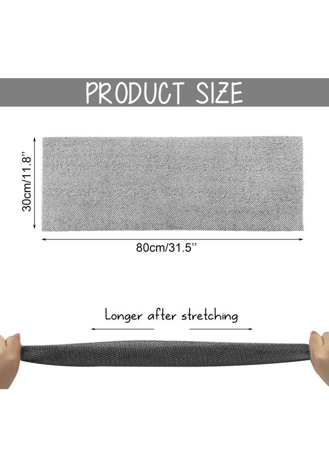 Quacc African Net Sponge Bath African Exfoliating Net Long Bath Net Sponge Nylon African Net Sponge Cloth for Daily Bath Shower (Black) - Image 4