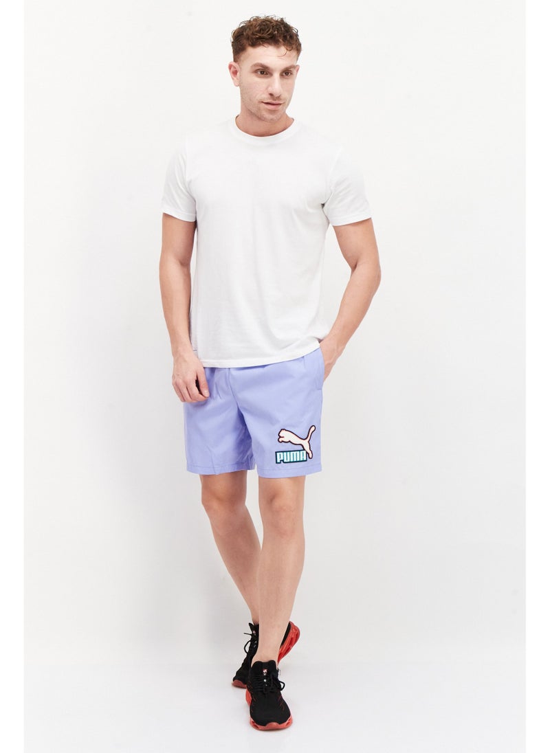 PUMA Men Sportswear Fit Training Shorts, Lavender - Image 5