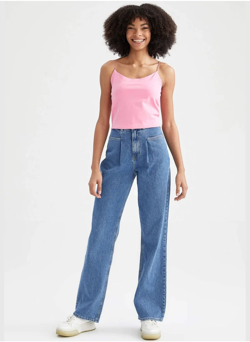 ديفاكتو Basic Spaghetti Strap Tank Top
