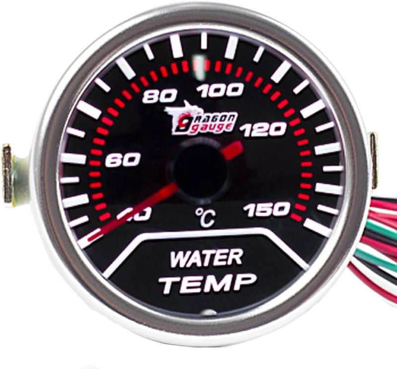 E Support Car 2" 52mm Water Temp Gauge Meter Temperature Light - Image 4