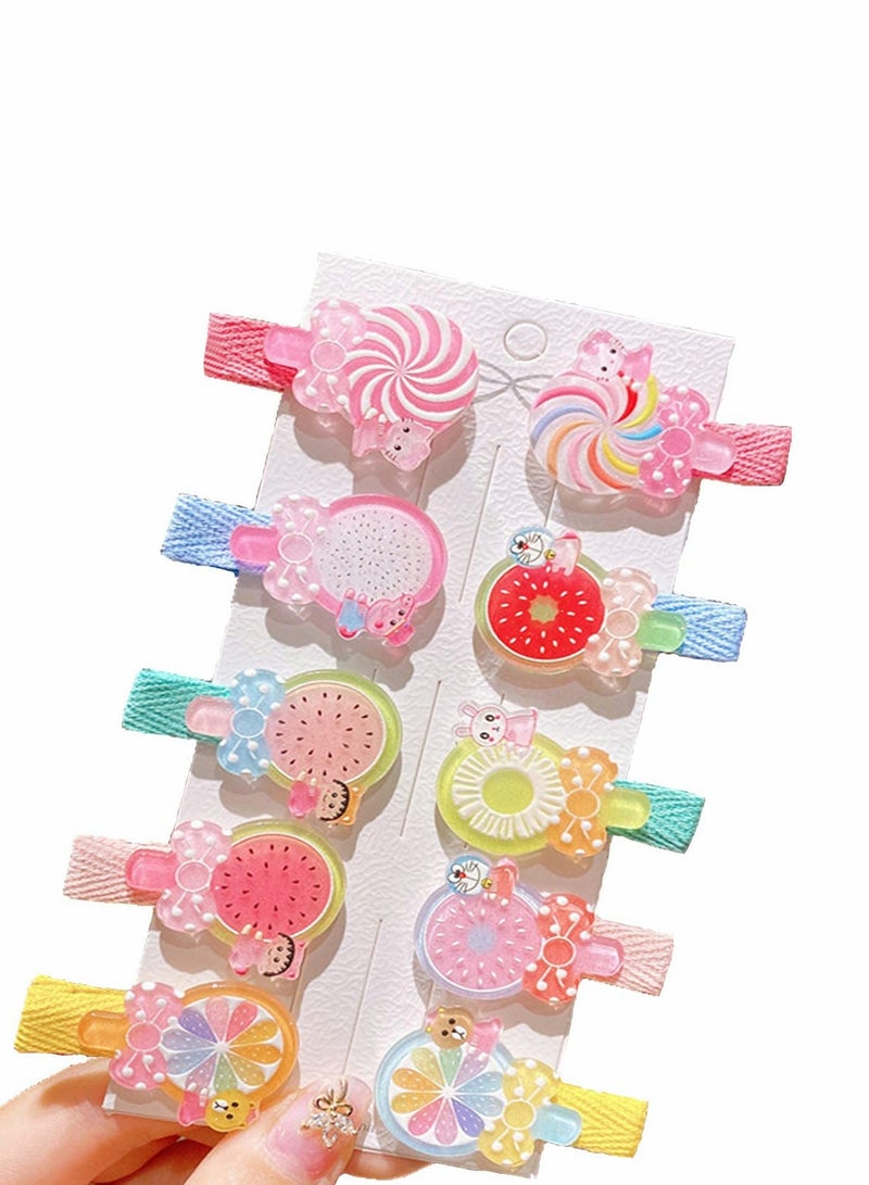 SYOSI Hair Clips, Bow Crocodile Clip Hair Accessories, Lollipop Fruit Hair Clips for Girls - Image 1