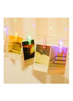 Generic 20 LED Fairy String Photo Peg Clip Lights Multicolour 12 x 12 x 8centimeter  - Image 2