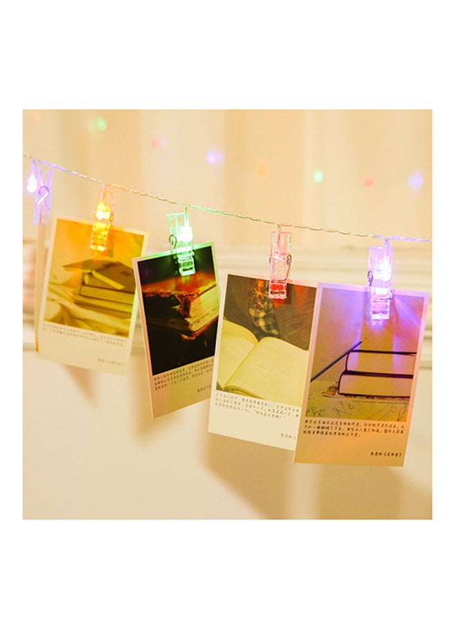 Generic - 20 LED Fairy String Photo Peg Clip Lights Multicolour 12 x 12 x 8centimeter - Image 1