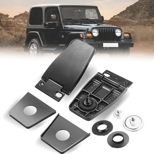 Amumu Rear Window Glass Hinge Right and Left Liftgate Window Hinges Fit for 19871995 19972006 Jeep Wrangler 926119 5013722AA 5013723AA - Image 1