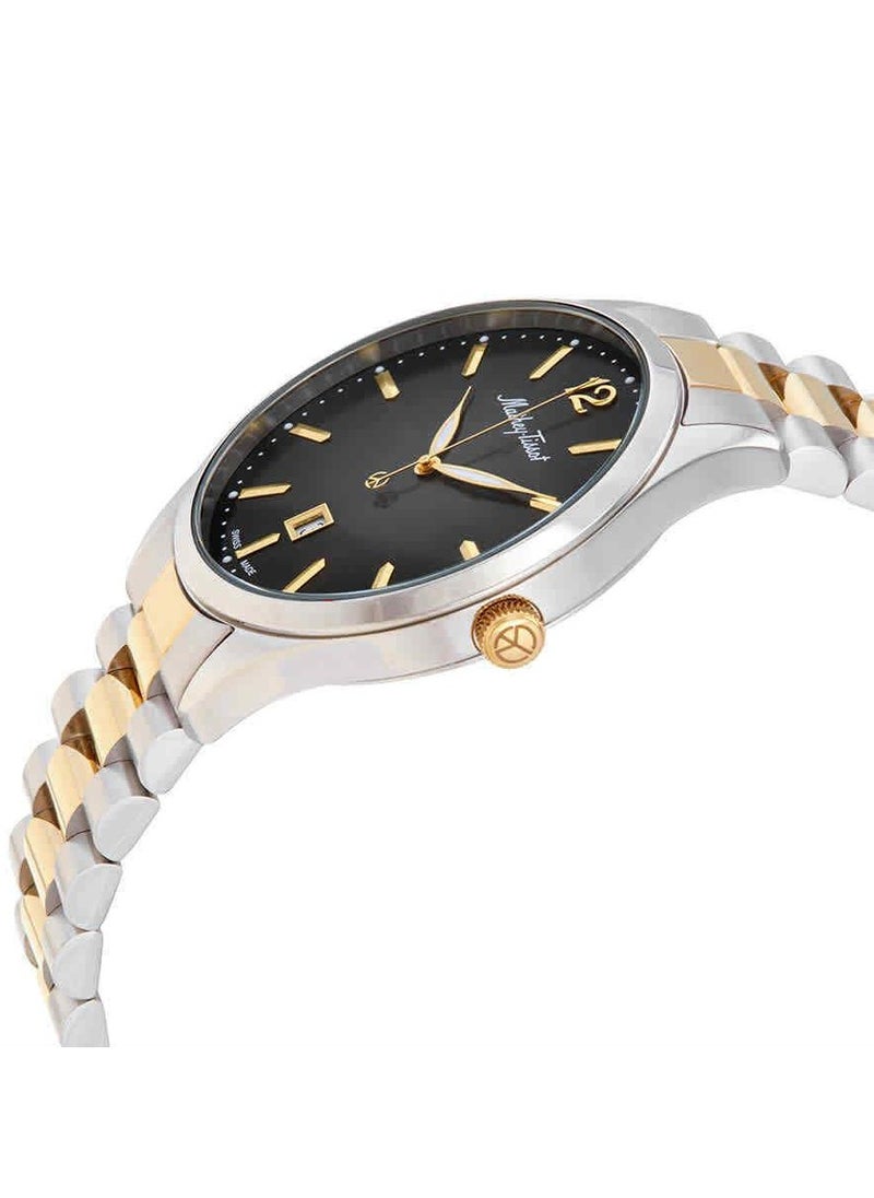 Mathey-Tissot Urban Quartz Black Dial Two-tone Men's Watch H411MBN  - Image 2