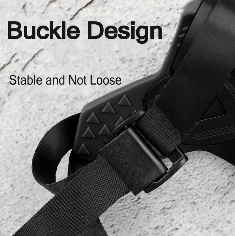 CASON حامل خوذة لكاميرا الحركة / حامل ذقن خوذة / حزام خوذة لكاميرا الحركة CN10 CS6، Go pro Hero 10/9/8/7/6، SJCAM، Yi، DJI Osmo Action وغيرها (أسود) - Image 4