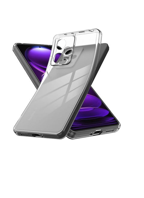 Case Compatible with Xiaomi Redmi Note 12 Pro+ Plus 5G/Redmi Note 12 Pro+ Plus Case Crystal Clear Soft TPU Gel Case Flexible Silicone Anti-Scratch Camera Protection Transparent TPU Cover - Clear