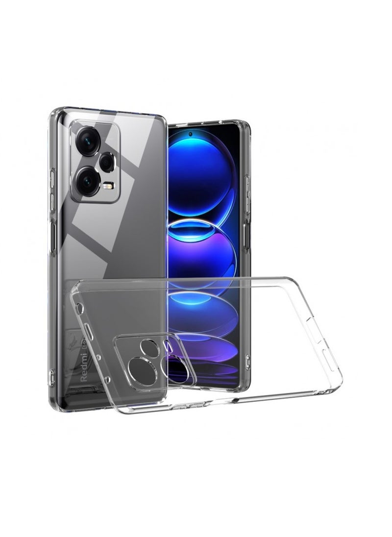 Generic - Case Compatible with Xiaomi Redmi Note 12 Pro+ Plus 5G/Redmi Note 12 Pro+ Plus Case Crystal Clear Soft TPU Gel Case Flexible Silicone Anti-Scratch Camera Protection Transparent TPU Cover - Clear - Image 1