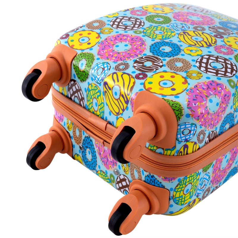 Travelers Club 5 Piece Kids' Luggage Set, Donut - Image 3