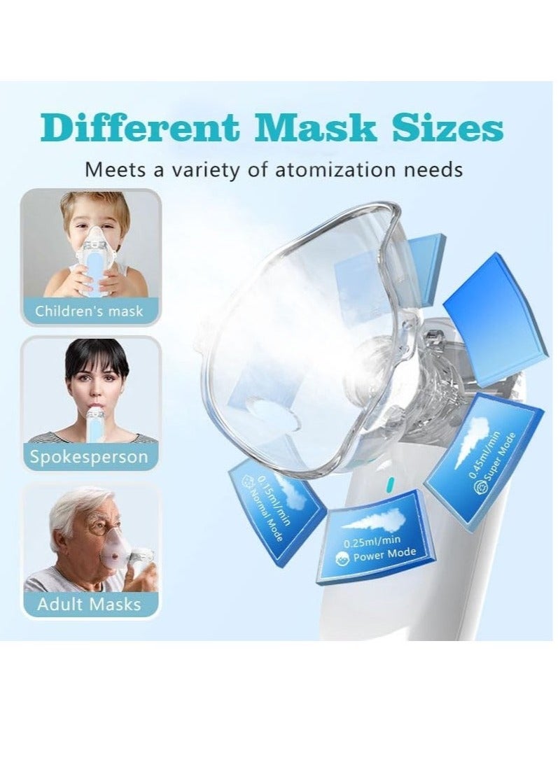 Loquat Ultrasonic Mesh Nebulizer for children Men Women Mini Handheld Portable Steam Humidifier for home and travel White - Image 3