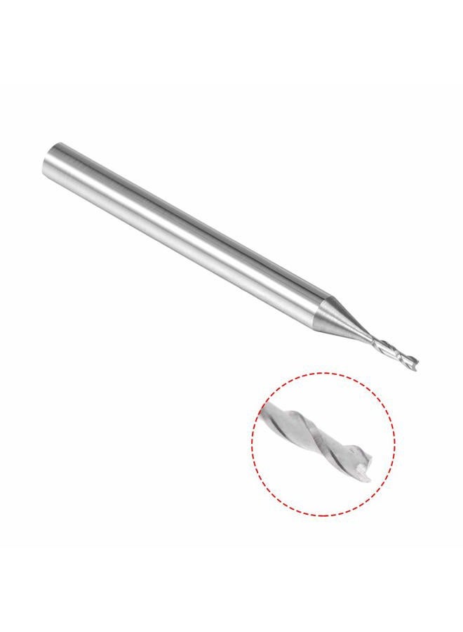 uxcell 5PCS 1/8" Shank 1.0mm x 6mm Carbide Flat Nose End Mill Cutter CNC Router Bits 2 Flute for Acrylic PVC MDF Hardwood - Image 2