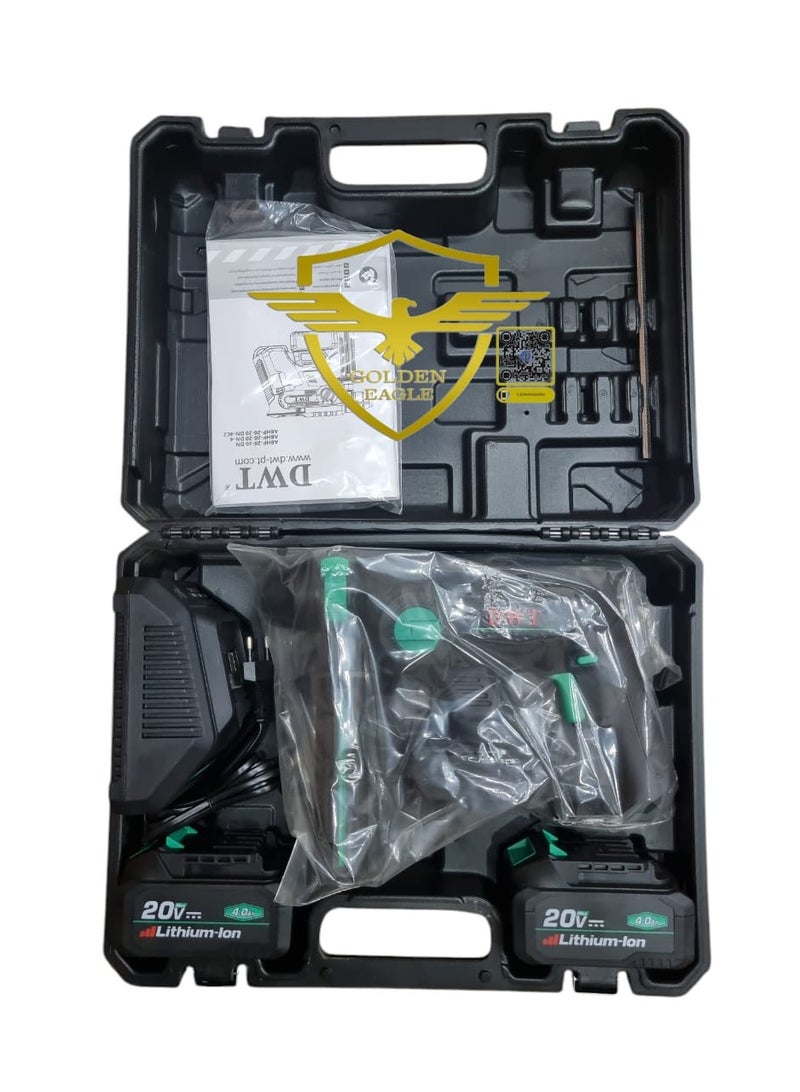 DWT Demolition and drilling hammer without charcoal 2 batteries 20 volt 4 ampere - Image 5