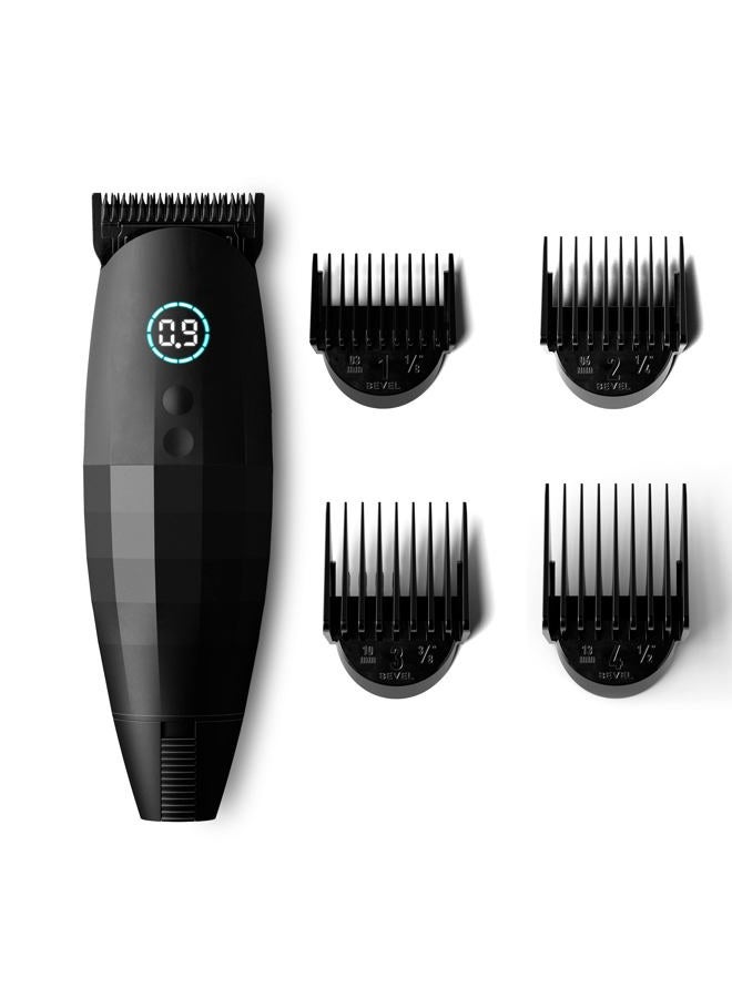 Bevel Professional Hair Clippers & Beard Trimmer for Men, Barber Supplies, Cordless Hair Clippers, Hair Trimmer for Men, 4 Hour Rechargeable Battery, Black - Image 1