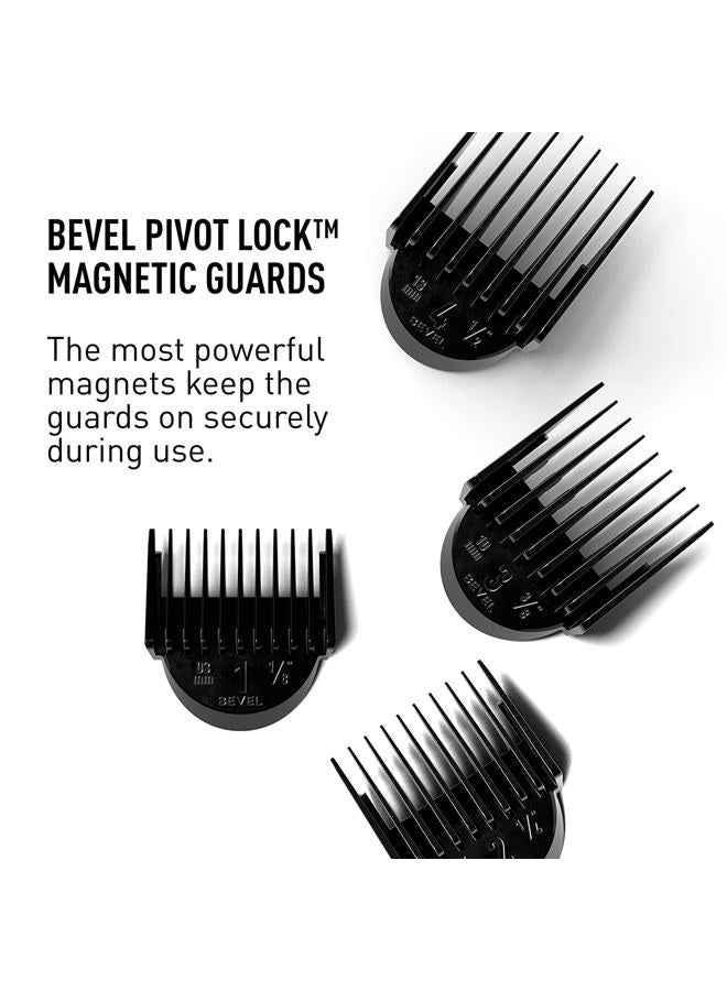 Bevel Professional Hair Clippers & Beard Trimmer for Men, Barber Supplies, Cordless Hair Clippers, Hair Trimmer for Men, 4 Hour Rechargeable Battery, Black - Image 4