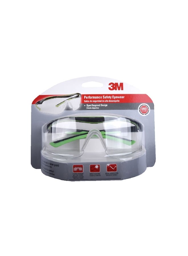 3M Performance Safety UV Ray Protective Sports Eyewear Glasses Clear 47100H1-VDC - Image 1