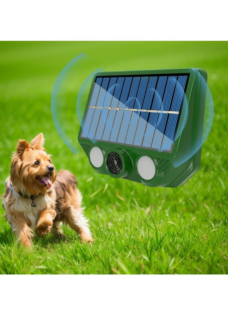 Generic Ultrasonic Cat Dog Repellent, IP65 Waterproof Solar Powered Animal Deterrent, Solar And USB Charging Smart Sensing LED Flashing Pest Control For Garden Yard, (1pc, Green)  - Image 3