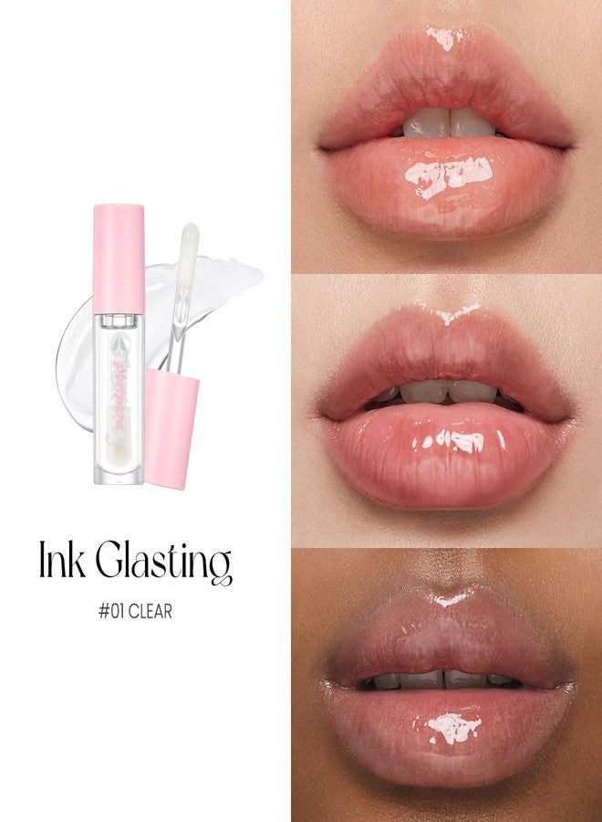 Peripera Ink Glasting Lip Gloss | Non-Sticky, High-Shine, 4XL Wand For Easy Application, Comfortable, Plumping, Fuller-Looking Lips, Moisturizing, Long-Lasting, Vegan (Crystal Clear) - Image 5